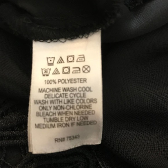 Cynthia Rowley Black Dress with Lace and Fringe Detail at Hem, Size 8 - Picture 5 of 5